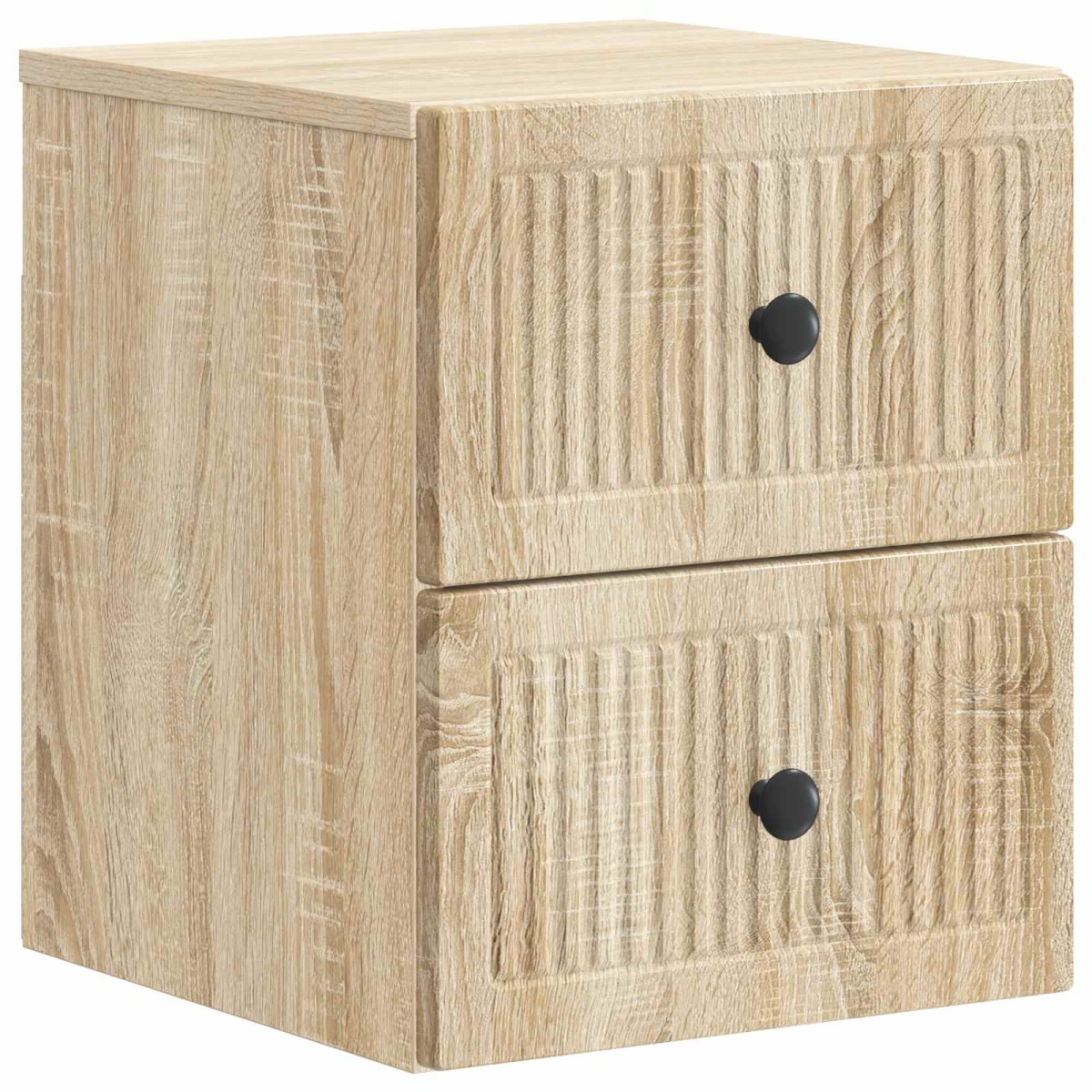 vidaXL Τοίχου Κρεμαστό Κομοδίνο Sonoma Δρυς 33 x 34,5 x 40 εκ