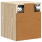 vidaXL Τοίχου Κρεμαστό Κομοδίνο Sonoma Δρυς 33 x 34,5 x 40 εκ