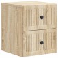 vidaXL Τοίχου Κρεμαστό Κομοδίνο Sonoma Δρυς 33 x 34,5 x 40 εκ