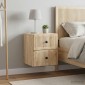 vidaXL Τοίχου Κρεμαστό Κομοδίνο 2 τεμ. Sonoma Δρυς 33 x 34,5 x 40 εκ