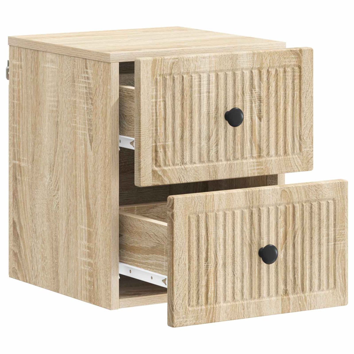 vidaXL Τοίχου Κρεμαστό Κομοδίνο 2 τεμ. Sonoma Δρυς 33 x 34,5 x 40 εκ