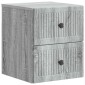 vidaXL Τοίχου Κρεμαστό Κομοδίνο Γκρι Sonoma 33 x 34,5 x 40 εκ