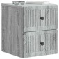 vidaXL Τοίχου Κρεμαστό Κομοδίνο 2 τεμ. Γκρι Sonoma 33 x 34,5 x 40 εκ