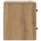 vidaXL Τοίχου Κρεμαστό Κομοδίνο Artisan Δρυς 33 x 34,5 x 40 εκ