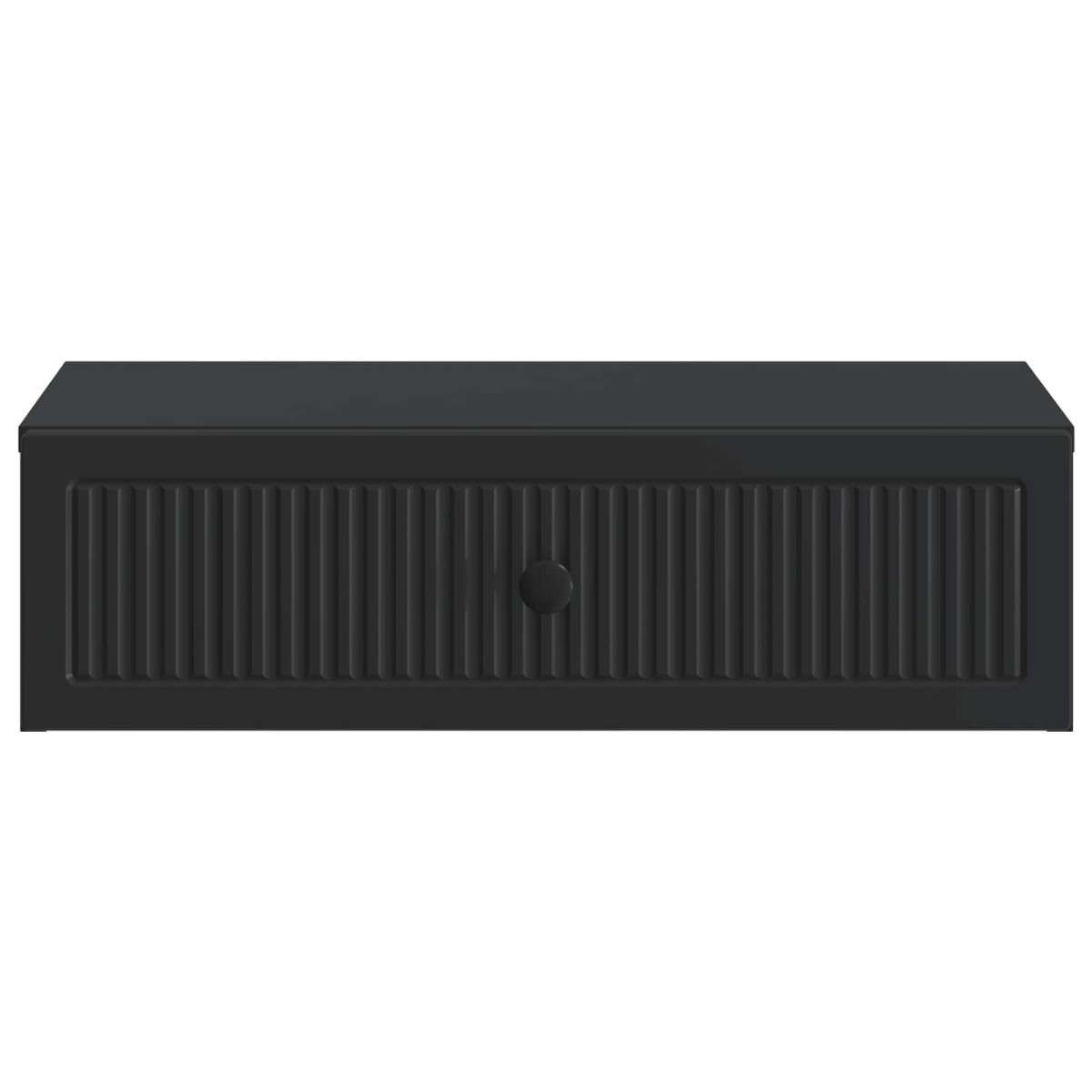 vidaXL Τραπεζάκι Τοίχου Μαύρο 59 x 34,5 x 17 εκ. Επεξεργασμένο Ξύλο