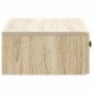 vidaXL Τραπεζάκι Τοίχου Sonoma Δρυς 59 x 34,5 x 17 εκ.