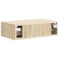 vidaXL Τραπεζάκι Τοίχου Sonoma Δρυς 59 x 34,5 x 17 εκ.