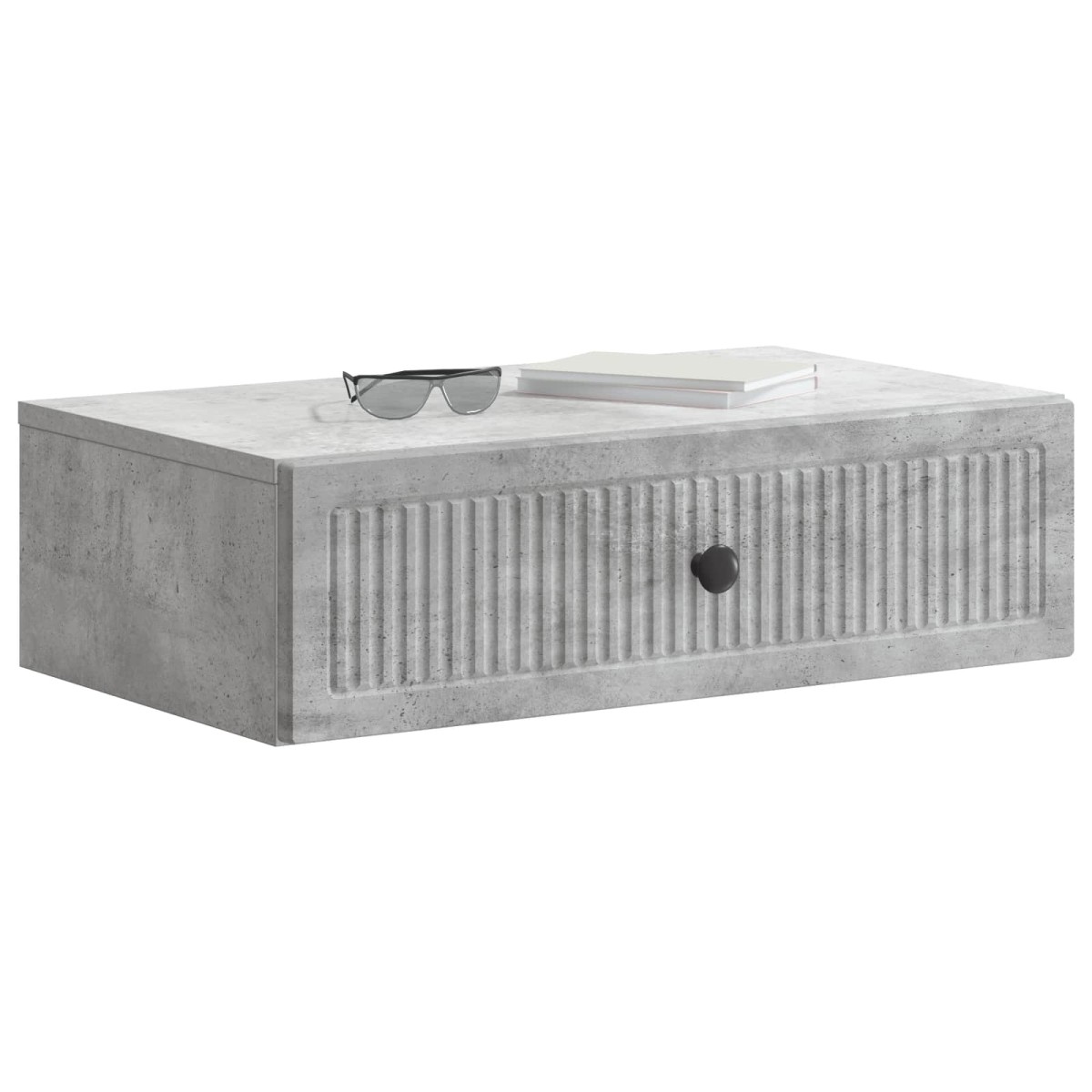 vidaXL Τραπεζάκι Τοίχου Γκρι Σκυροδέματος 59 x 34,5 x 17 εκ.