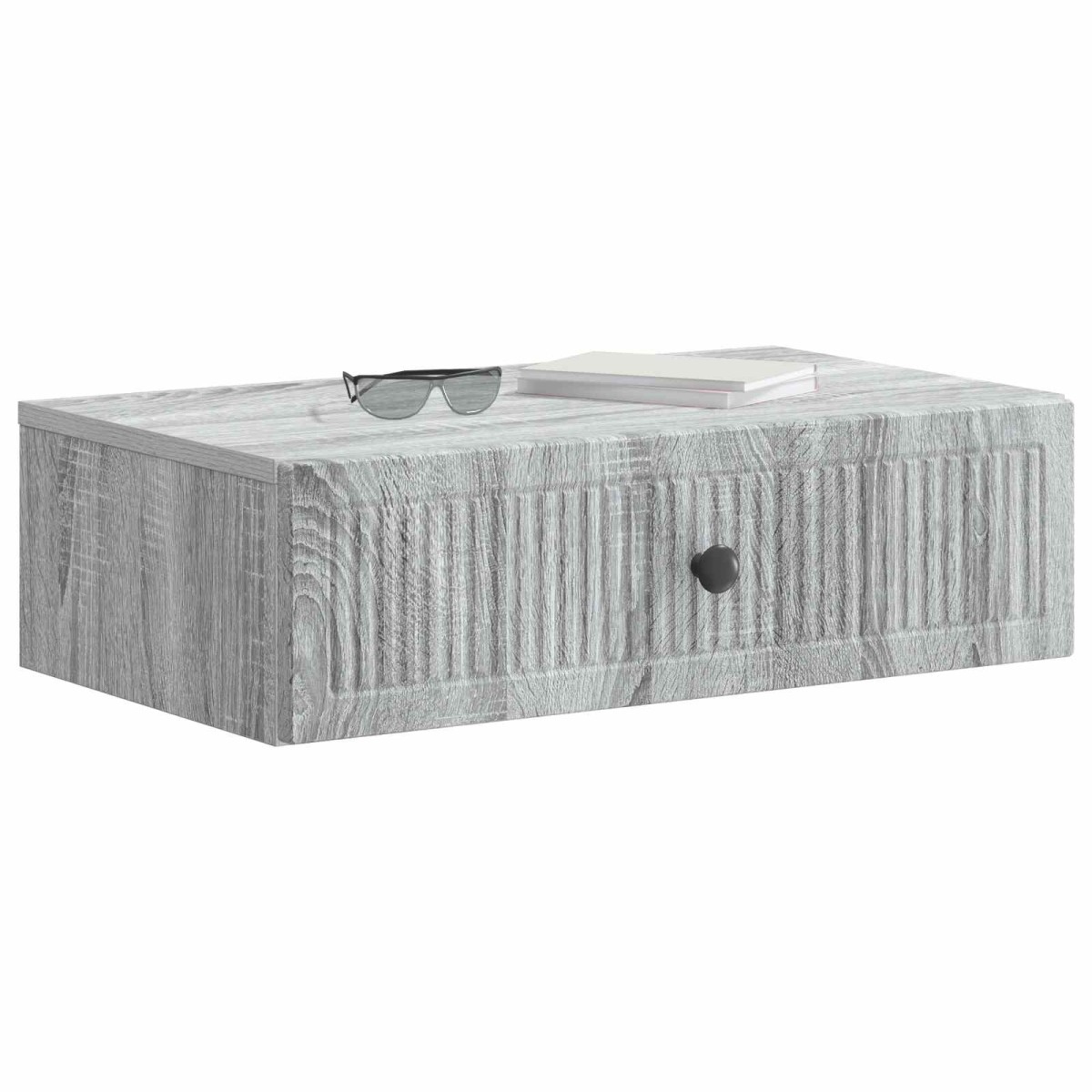 vidaXL Τραπεζάκι Τοίχου Γκρι Sonoma 59 x 34,5 x 17 εκ.