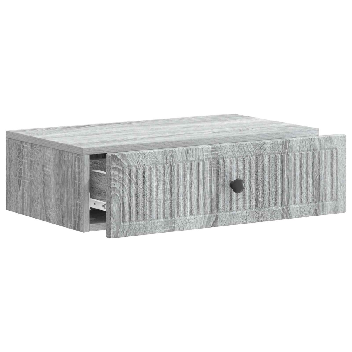 vidaXL Τραπεζάκι Τοίχου Γκρι Sonoma 59 x 34,5 x 17 εκ.