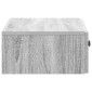 vidaXL Τραπεζάκι Τοίχου Γκρι Sonoma 59 x 34,5 x 17 εκ.