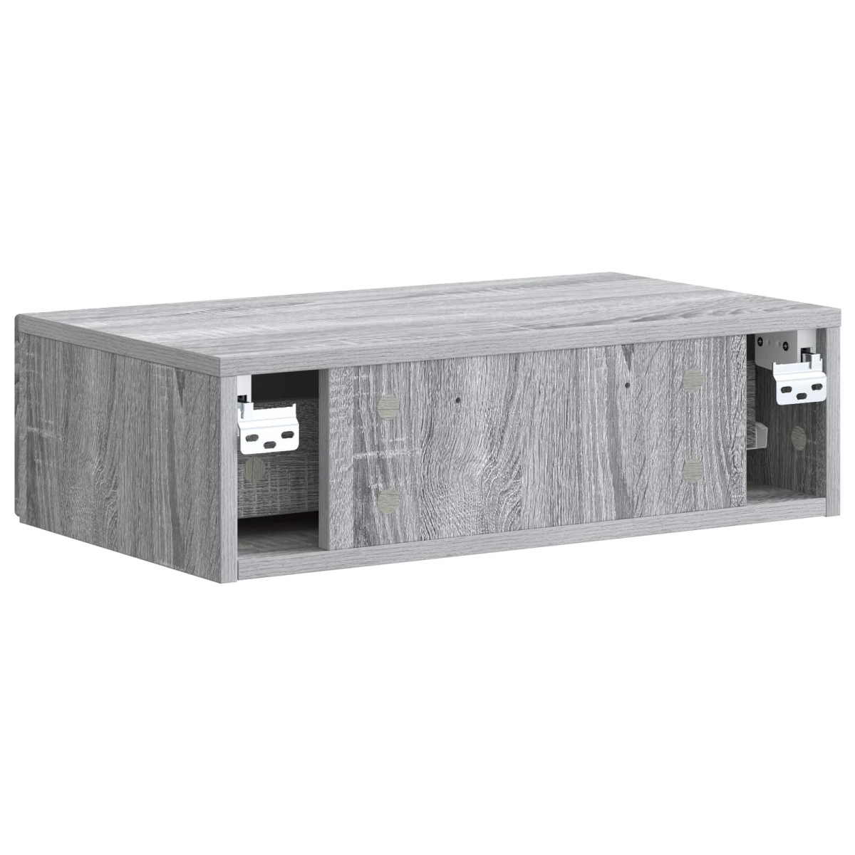 vidaXL Τραπεζάκι Τοίχου Γκρι Sonoma 59 x 34,5 x 17 εκ.
