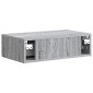 vidaXL Τραπεζάκι Τοίχου Γκρι Sonoma 59 x 34,5 x 17 εκ.