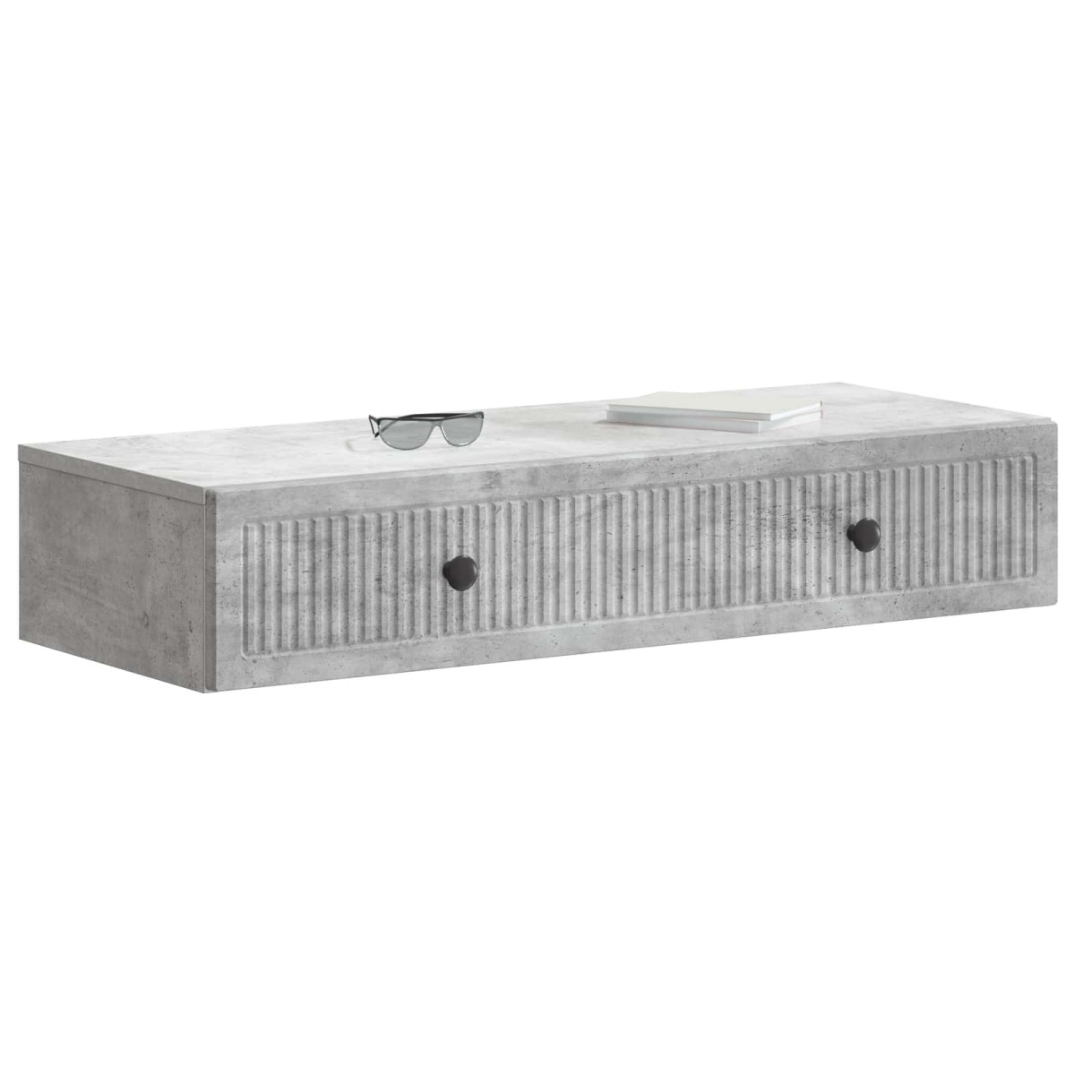 vidaXL Τραπεζάκι Τοίχου Γκρι Σκυροδέματος 87,5 x 34,5 x 17 εκ.