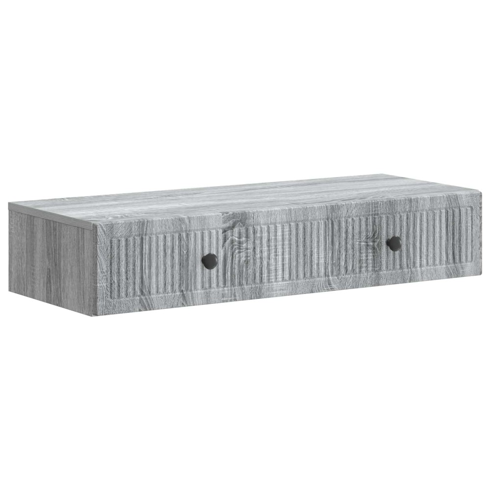 vidaXL Τραπεζάκι Τοίχου Γκρι Sonoma 87,5 x 34,5 x 17 εκ.