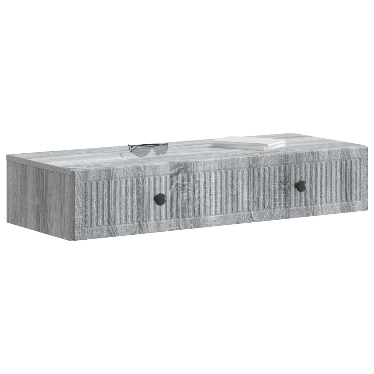 vidaXL Τραπεζάκι Τοίχου Γκρι Sonoma 87,5 x 34,5 x 17 εκ.