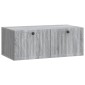 vidaXL Τοποθετούμενος στον τοίχο τηλεοπτικός ερμάριος Γκρι Sonoma