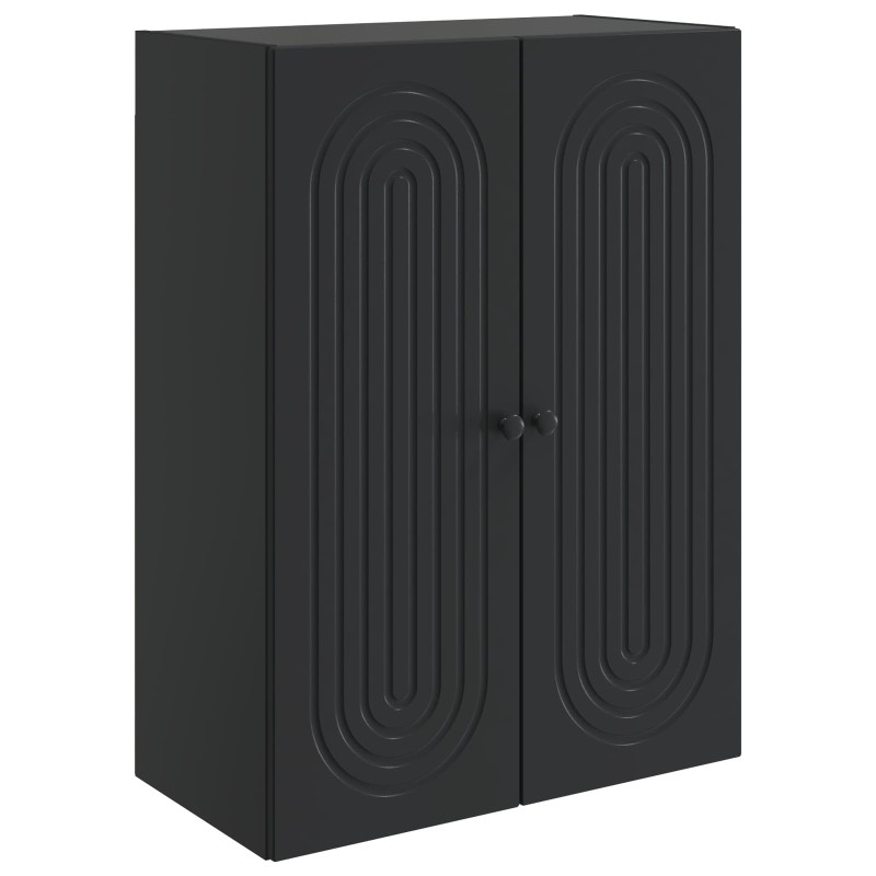 vidaXL Τοίχου Ντουλάπα Μαύρο 66 x 34,5 x 90 εκ Επεξεργασμένο Ξύλο