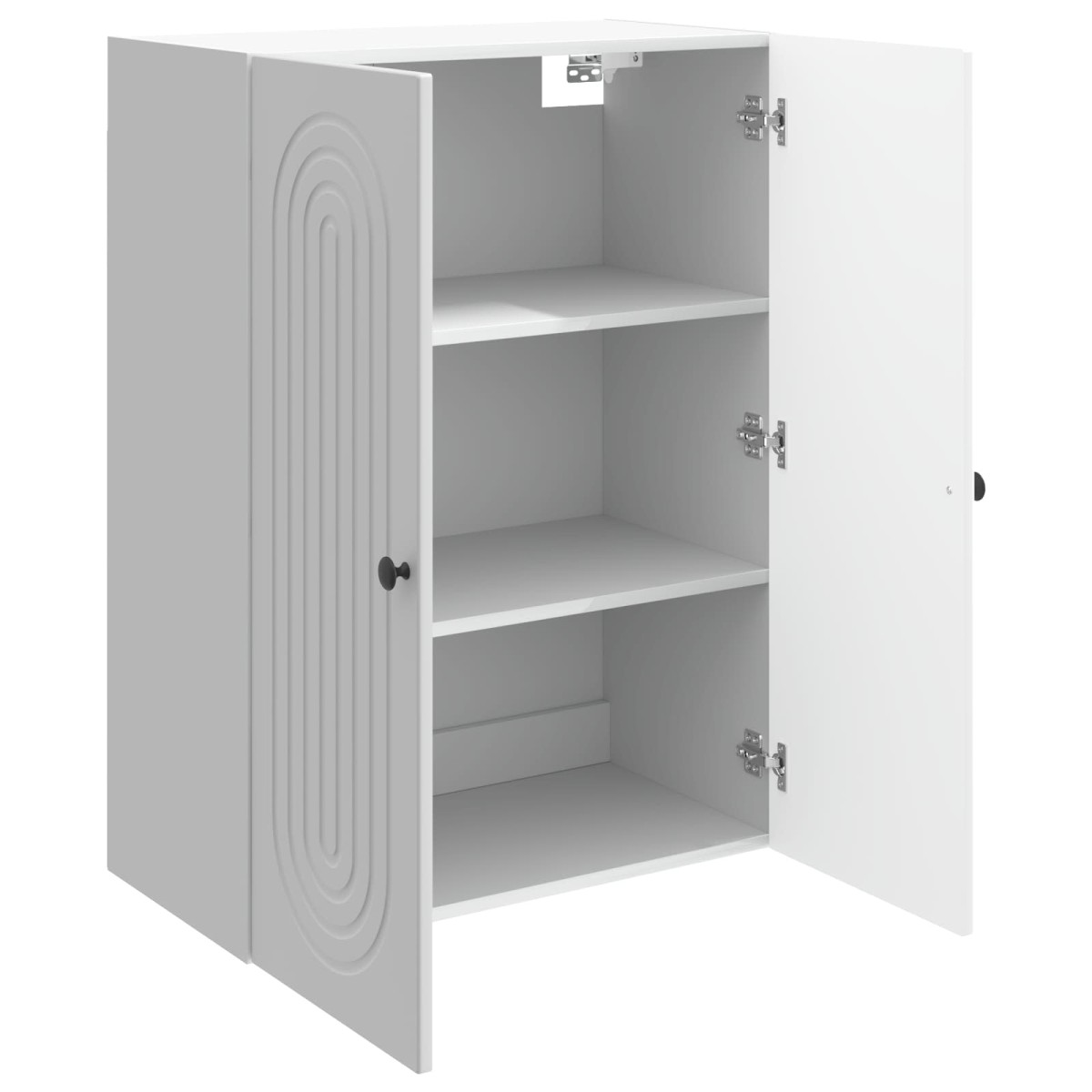 vidaXL Τοίχου Ντουλάπα Γυαλιστερό Λευκό 66 x 34,5 x 90 εκ