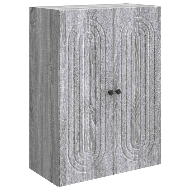vidaXL Τοίχου Ντουλάπα Γκρι Sonoma 66 x 34,5 x 90 εκ
