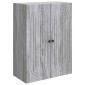 vidaXL Τοίχου Ντουλάπα Γκρι Sonoma 66 x 34,5 x 90 εκ