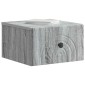 vidaXL Τοίχου Κρεμαστό Κομοδίνο Γκρι Sonoma 33 x 34,5 x 20 εκ
