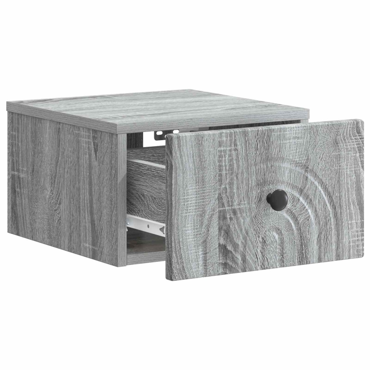 vidaXL Τοίχου Κρεμαστό Κομοδίνο Γκρι Sonoma 33 x 34,5 x 20 εκ