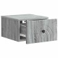 vidaXL Τοίχου Κρεμαστό Κομοδίνο Γκρι Sonoma 33 x 34,5 x 20 εκ