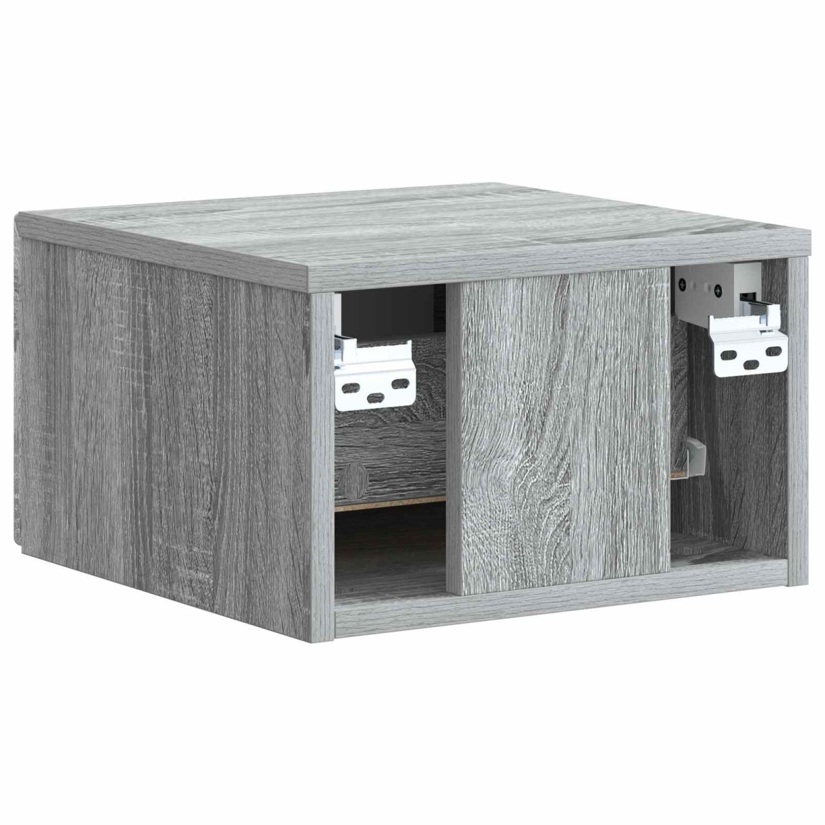 vidaXL Τοίχου Κρεμαστό Κομοδίνο Γκρι Sonoma 33 x 34,5 x 20 εκ