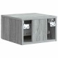 vidaXL Τοίχου Κρεμαστό Κομοδίνο Γκρι Sonoma 33 x 34,5 x 20 εκ