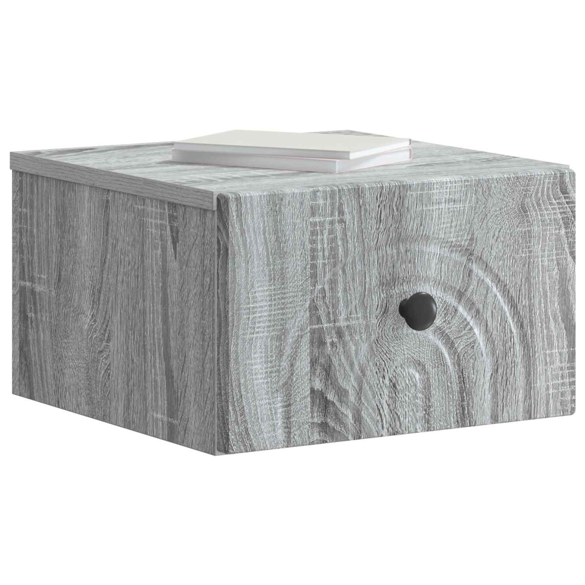 vidaXL Τοίχου Κρεμαστό Κομοδίνο 2 τμχ. Γκρι Sonoma 33 x 34,5 x 20 εκ