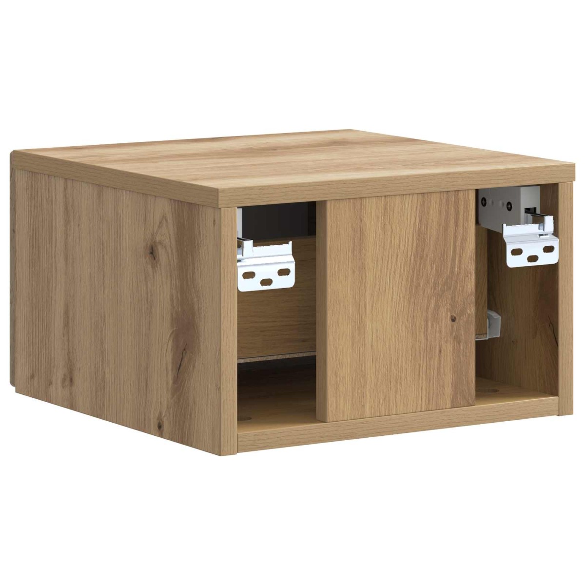 vidaXL Τοίχου Κρεμαστό Κομοδίνο Artisan Δρυς 33 x 34,5 x 20 εκ