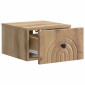 vidaXL Τοίχου Κρεμαστό Κομοδίνο 2 τμχ. Artisan Δρυς 33 x 34,5 x 20 εκ