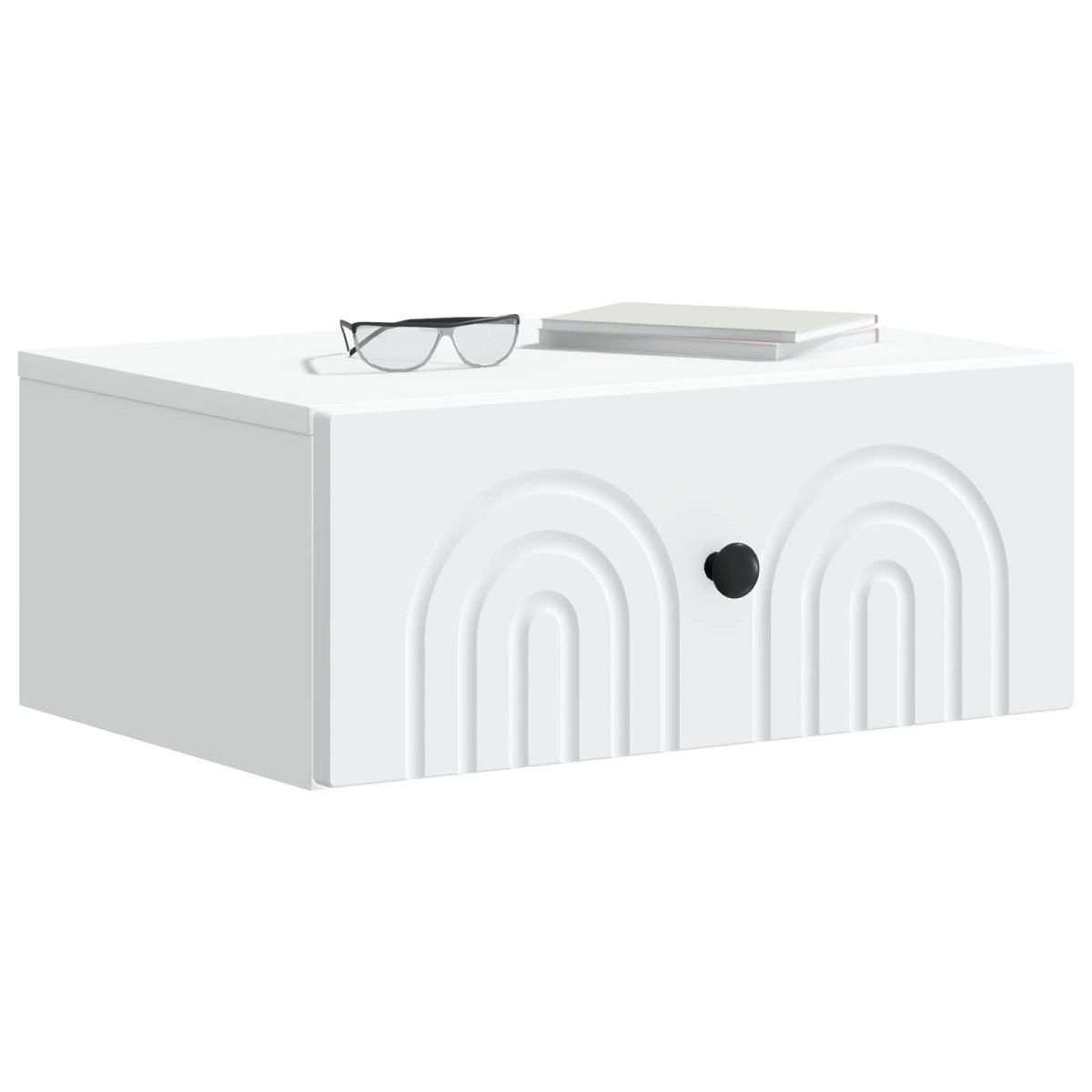 vidaXL Τοίχου Κρεμαστό Κομοδίνο 2 τεμ. Λευκό 49 x 34,5 x 20 εκ.