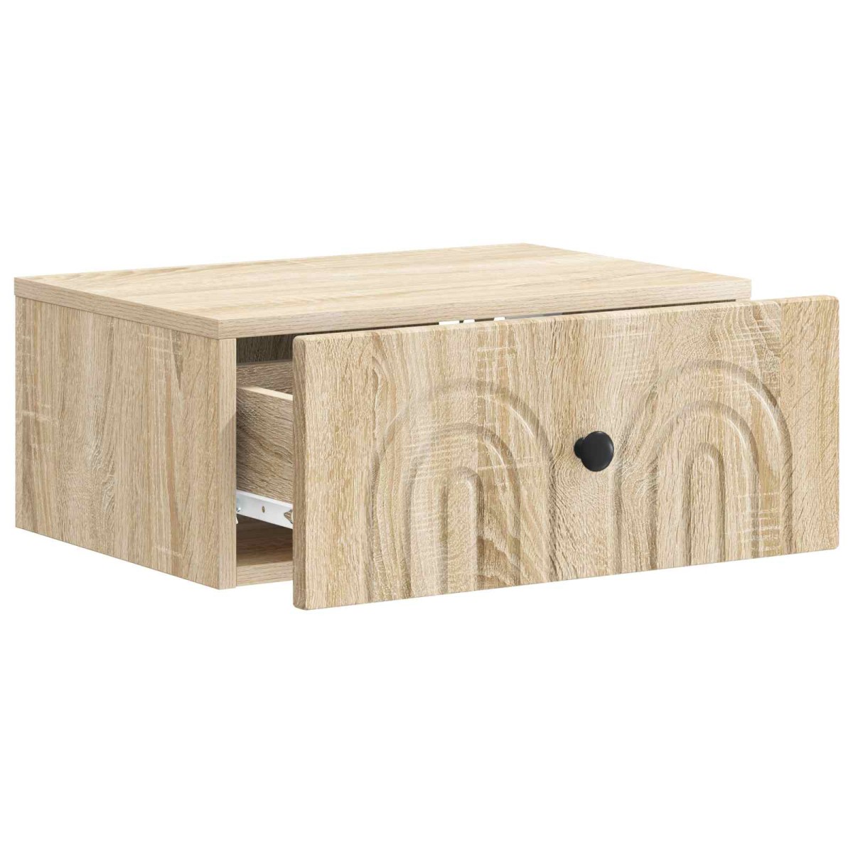vidaXL Τοίχου Κρεμαστό Κομοδίνο 2 τεμ. Sonoma Δρυς 49 x 34,5 x 20 εκ.