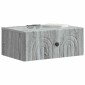 vidaXL Τοίχου Κρεμαστό Κομοδίνο Γκρι Sonoma 49 x 34,5 x 20 εκ.