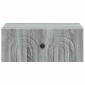 vidaXL Τοίχου Κρεμαστό Κομοδίνο Γκρι Sonoma 49 x 34,5 x 20 εκ.