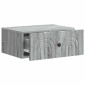 vidaXL Τοίχου Κρεμαστό Κομοδίνο 2 τεμ. Γκρι Sonoma 49 x 34,5 x 20 εκ.
