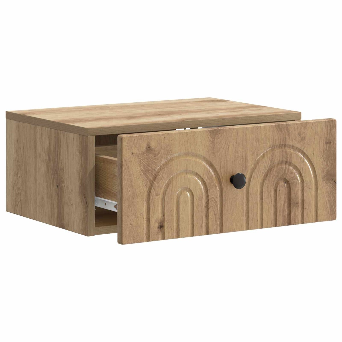 vidaXL Τοίχου Κρεμαστό Κομοδίνο Artisan Δρυς 49 x 34,5 x 20 εκ.