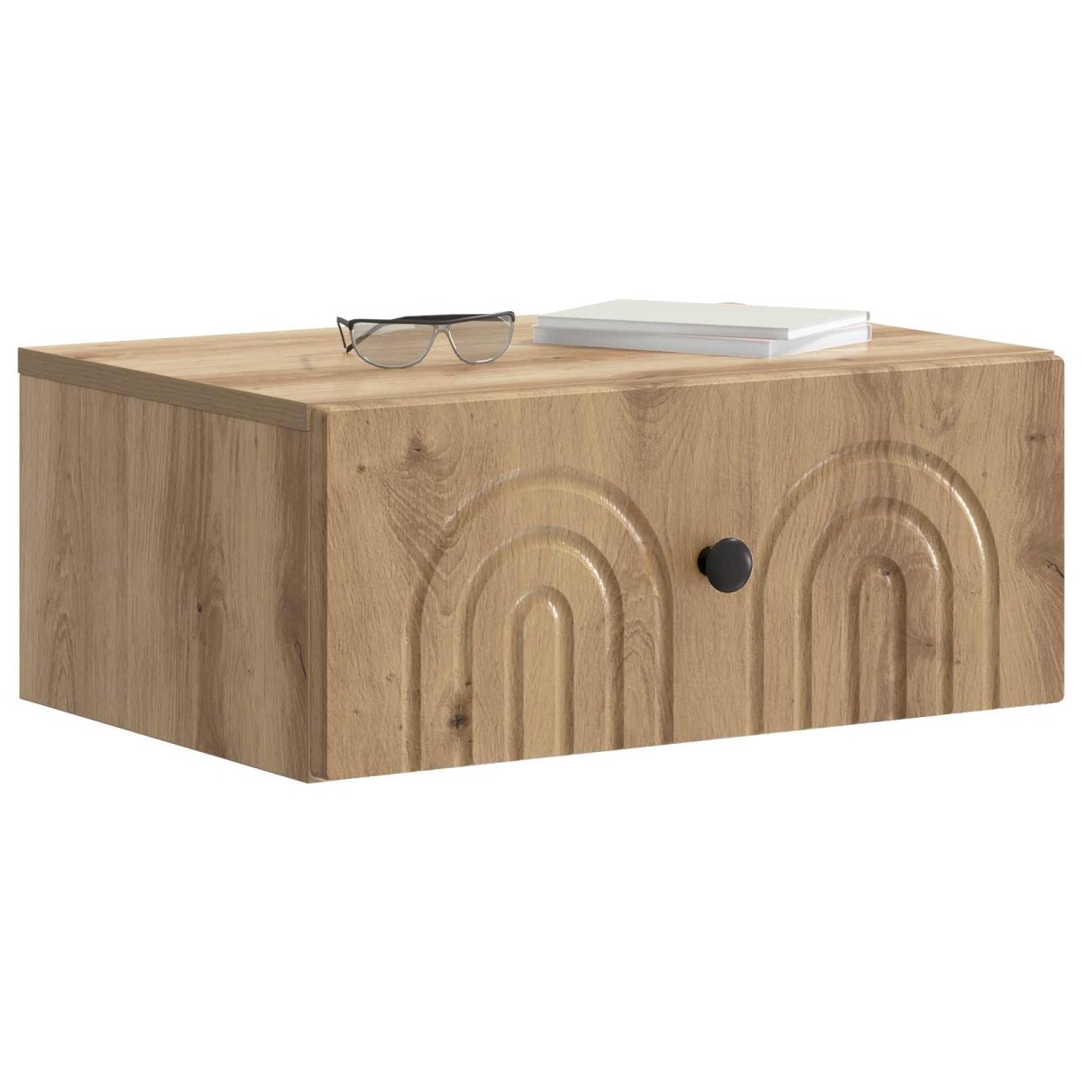 vidaXL Τοίχου Κρεμαστό Κομοδίνο 2 τεμ. Artisan Δρυς 49 x 34,5 x 20 εκ.