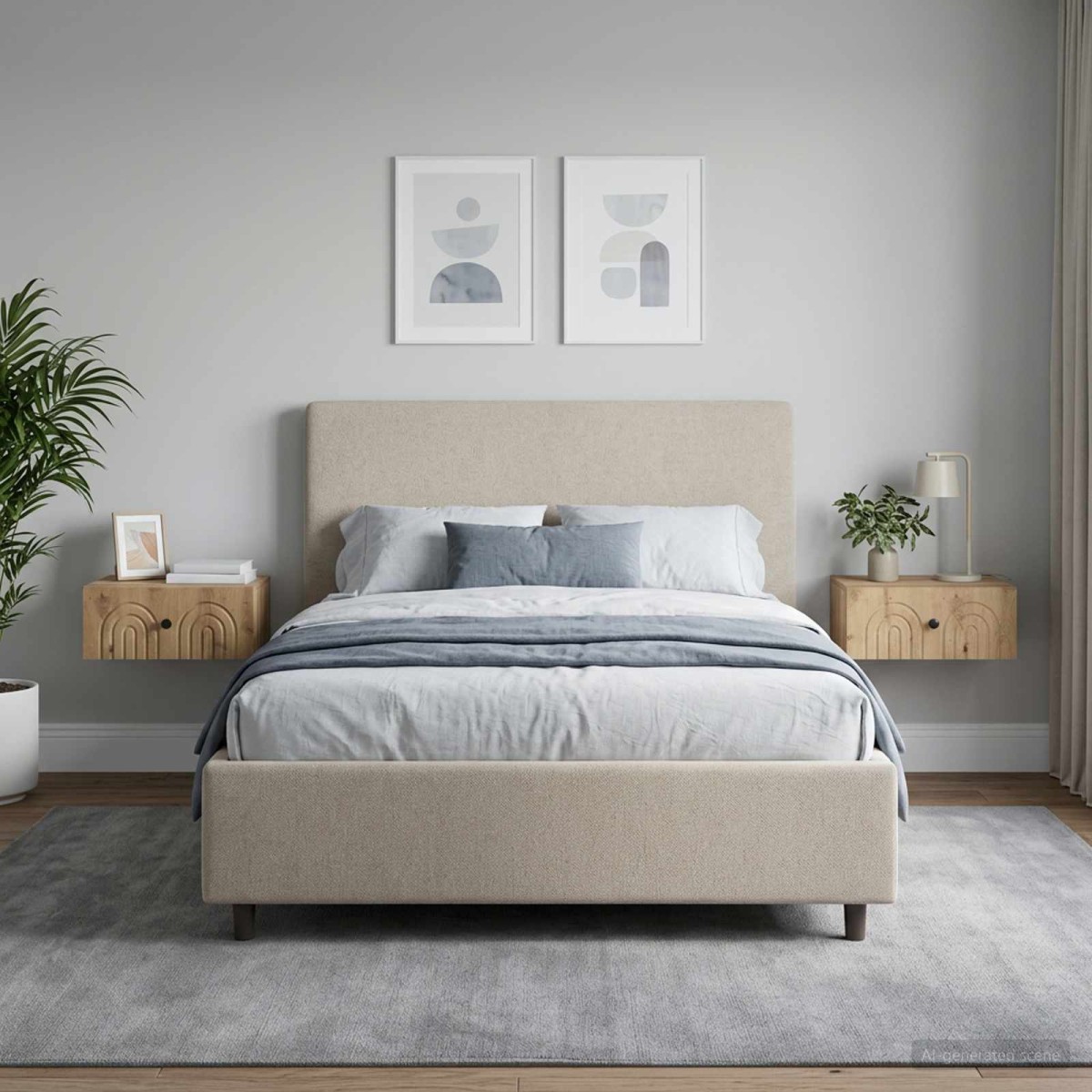 vidaXL Τοίχου Κρεμαστό Κομοδίνο 2 τεμ. Artisan Δρυς 49 x 34,5 x 20 εκ.