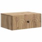 vidaXL Τοίχου Κρεμαστό Κομοδίνο 2 τεμ. Artisan Δρυς 49 x 34,5 x 20 εκ.