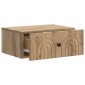 vidaXL Τοίχου Κρεμαστό Κομοδίνο 2 τεμ. Artisan Δρυς 49 x 34,5 x 20 εκ.