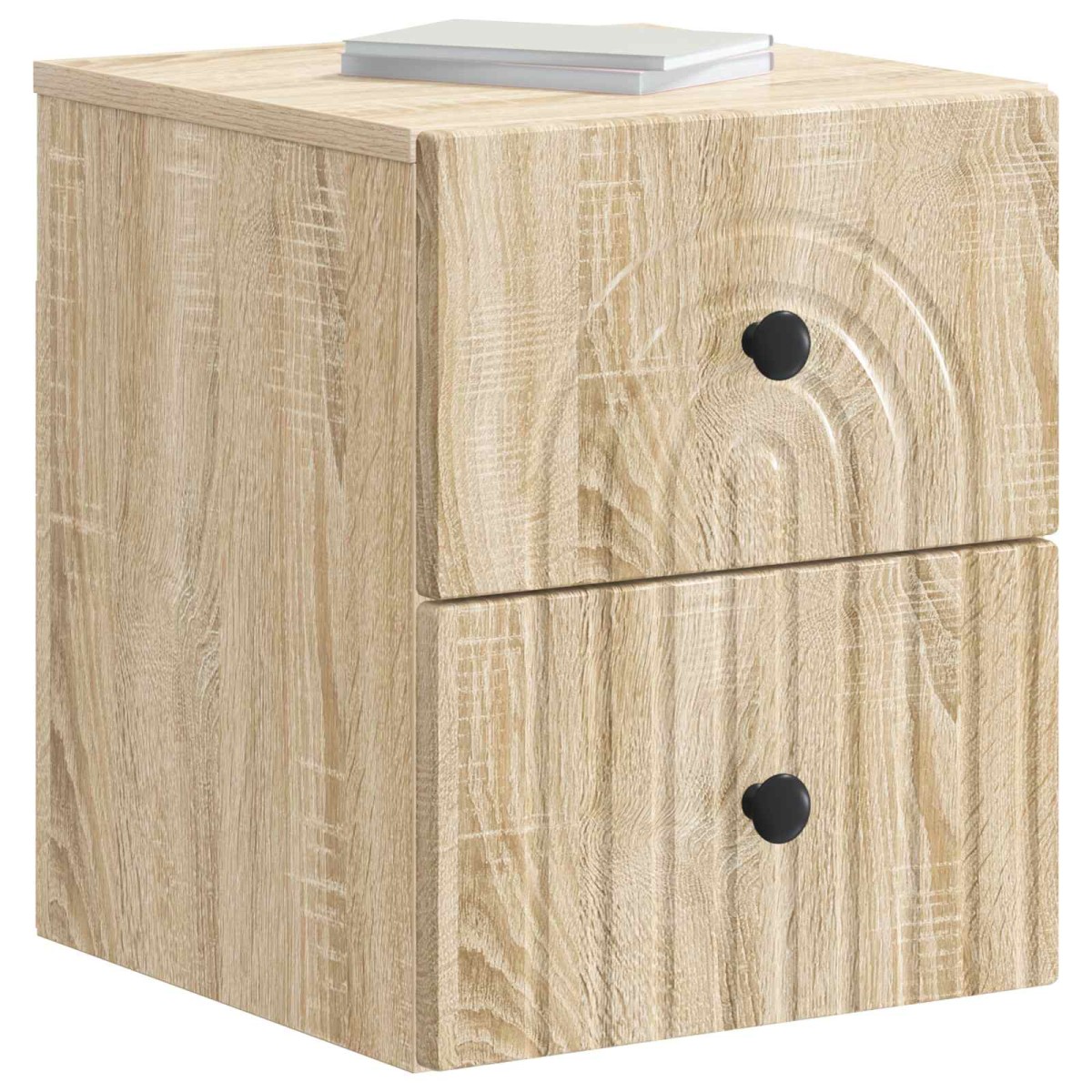 vidaXL Τοίχου Κρεμαστό Κομοδίνο Sonoma Δρυς 33 x 34,5 x 40 εκ