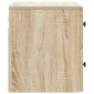 vidaXL Τοίχου Κρεμαστό Κομοδίνο Sonoma Δρυς 33 x 34,5 x 40 εκ
