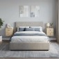vidaXL Τοίχου Κρεμαστό Κομοδίνο 2 τμχ. Sonoma Δρυς 33 x 34,5 x 40 εκ