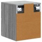 vidaXL Τοίχου Κρεμαστό Κομοδίνο Γκρι Sonoma 33 x 34,5 x 40 εκ