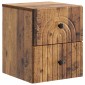 vidaXL Τοίχου Κρεμαστό Κομοδίνο 2 τμχ. Παλαιωμένο ξύλο