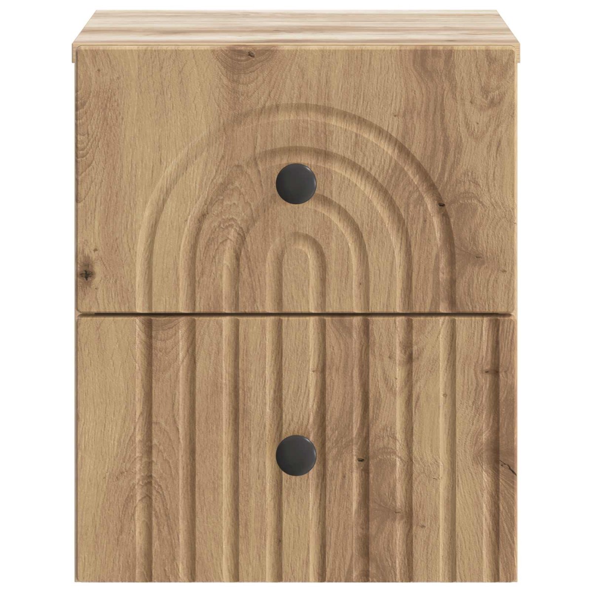 vidaXL Τοίχου Κρεμαστό Κομοδίνο Artisan Δρυς 33 x 34,5 x 40 εκ