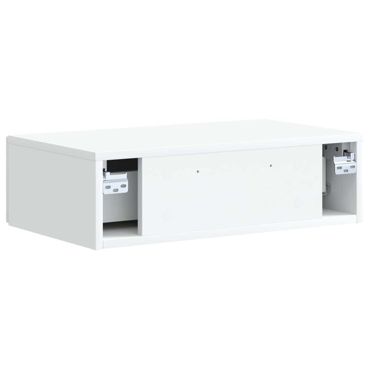 vidaXL Τραπεζάκι Τοίχου Λευκό 59 x 34,5 x 17 εκ. Επεξεργασμένο Ξύλο
